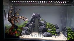 Aquarium Rock Fish Tank Stone Natural Decoration DARK GREY 25kg Ready Set