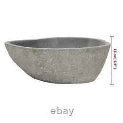 Basin Natural River Stone Oval Washroom Cloakroom Wash Sink Multi Sizes vidaXL