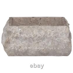 Bathroom Natural Marble Sink Small Real Square Stone 30x30cm Handmade Wash Basin