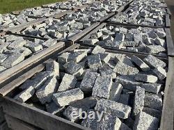 Beautiful Grey Granite Setts 25 Tonne 200 x 100 x 40-60mm Cobbles Driveway Setts