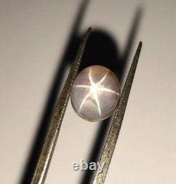 Beautiful Natural Grey Strong Star Sapphire 4.27ct Loose Gemstone Oval Shape