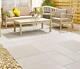 Beige Sandstone Smooth Patio Paving Slabs Mix Size Pack (15.30m² 48 Slabs)