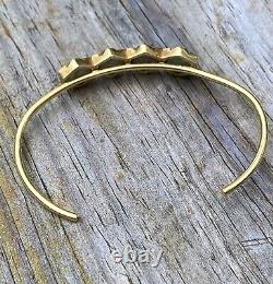 Brooke Gregson 18k Yellow Gold One-of-a-kind labradorite cuff bracelet, 11.3g