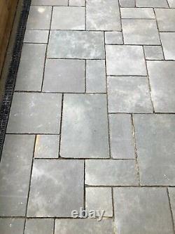 CLEARANCE Grey Limestone Paving Natural Indian patio slabs mixed size 22mm