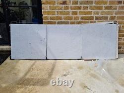 Carrara Marble Tiles, Polished, porcelain backed, 600x600x12mm, 24 pieces, 8.64m2