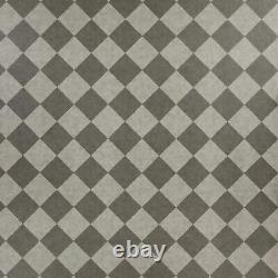 Cheap Foam Vinyl Flooring Slate Tile Effect Lino Grey Chequerboard Stone Tiles