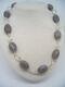 Choker Silver 925 With Agate Grey Natural Necklace Semi-precious