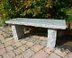 Classic Natural Granite Grey Stone Bench Large Garden Benches