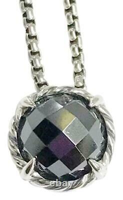 David Yurman Sterling Silver Chatelaine with Hemitate Pendant necklace