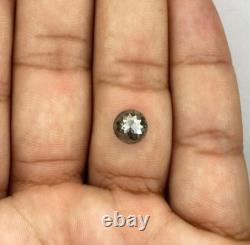 Diamond Gray Natural diamond 2.13Ct 7.5MM Round Tambulicut diamond Fancy diamond