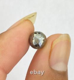 Diamond Gray Natural diamond 2.13Ct 7.5MM Round Tambulicut diamond Fancy diamond