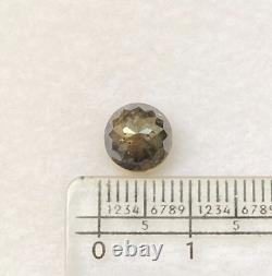 Diamond Gray Natural diamond 2.13Ct 7.5MM Round Tambulicut diamond Fancy diamond