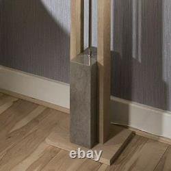 Elegant Unique Natural stone Modern Tall Floor Lamp /Light white Shade