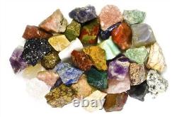 Fantasia Materials 18 lbs Rough India Stone Mix Tumbling, Tumble Rocks, Reiki