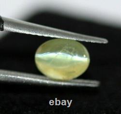 Fine Double Blue Grey Chatovancy 1.28 Ct Natural Chrysoberyl Cats-eye Loose Gem