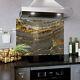 Glass Splashback Kitchen Tile Cooker Panel Any Size Marble Stone Structure 1384