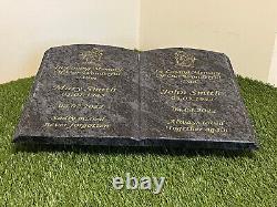 Grave plaque memorial stone own wording personalised headstone book design