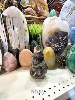 Gray Moonstone Crystal Rock Healing Crystals Yoga Reiki Meditation 6.5x3.5