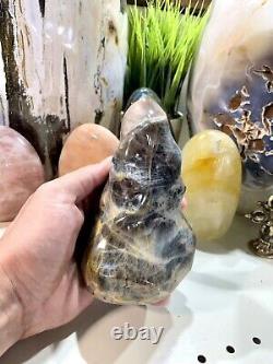 Gray Moonstone Crystal Rock Healing Crystals Yoga Reiki Meditation 6.5x3.5