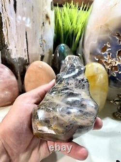 Gray Moonstone Crystal Rock Healing Crystals Yoga Reiki Meditation 6.5x3.5