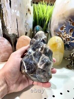 Gray Moonstone Crystal Rock Healing Crystals Yoga Reiki Meditation 6.5x3.5