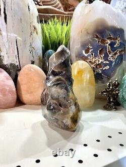 Gray Moonstone Crystal Rock Healing Crystals Yoga Reiki Meditation 6.5x3.5