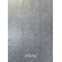 Gray Silver white Natural Terra Mica Stone Wallpaper Plain Glitter marble effect
