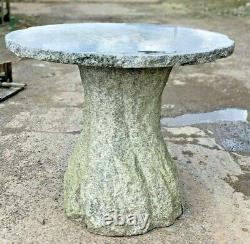 Grey Granite Table Natural Stone Hand Carved