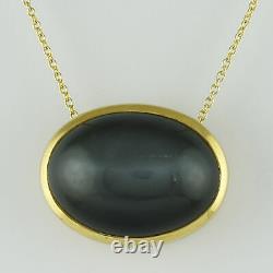 Grey Moonstone Gemstone Christmas Jewelry 14k Yellow Gold Pendant