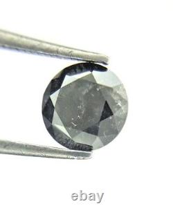 Grey Round Brilliant Cut Natural Diamond 0.80tcw 6.0mm For Mother Gift Low Price