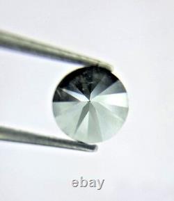 Grey Round Brilliant Cut Natural Diamond 0.80tcw 6.0mm For Mother Gift Low Price