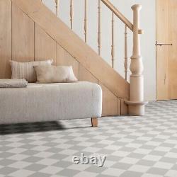 Grey Tile Vinyl Flooring Roll Chequerboard Stone Tiles Cheap Foam Sheet Lino