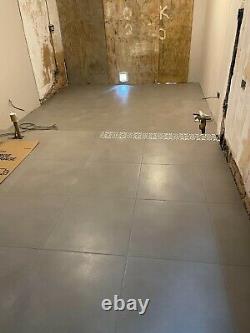 H&R Johnson Derwent 600 x 600 Stone Grey Natural Porcelain Floor Tile. 37 sqm