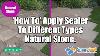 How To Apply Natural Stone Sealer To Sandstone Limestone And Slate Pt 5