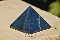 Huge 100MM Natural Grey Kyanite Stone 10CM Metaphysical Healing Power Pyramid