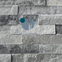 Ice Silver Grey Split Face Quartzite Tiles