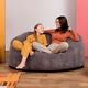 Icon Giant Bean Bag Cord Love Seat Luxury Snuggle Chair Two Seater Beanbag