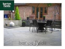 Indian Sandstone 4 Mixed Size Paving Kandla Grey 15.25m2 Crate Inc Delivery
