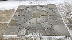 Indian Sandstone Circle With Squaring Off Kit 2.4m In Grey