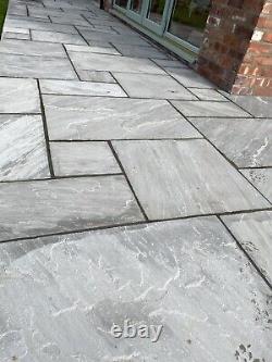 Indian Sandstone Paving patio slabs Kandla Grey Mixed Sizes East Yorkshire