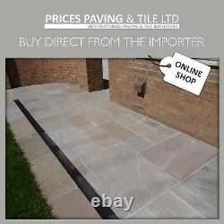 Indian Sanstone Paving RAJ GREEN Flags Setts Circle kits Samples 2 DAY DELIVERY