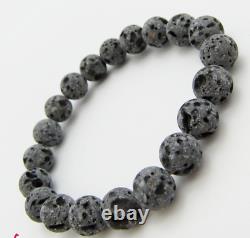 Japanese Stone Mt Fuji Lava gemstone health power bracelet medicine cold Japan