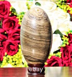 Large 190MM Natural Spiderweb Jasper Stone Metaphysical Healing Chakra Lingam