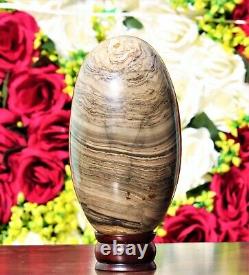 Large 190MM Natural Spiderweb Jasper Stone Metaphysical Healing Chakra Lingam