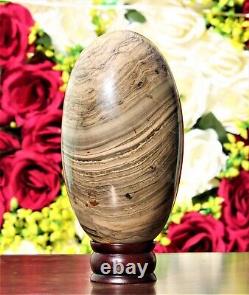 Large 190MM Natural Spiderweb Jasper Stone Metaphysical Healing Chakra Lingam