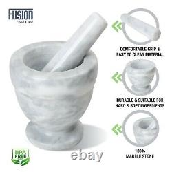 Large Pestle and Mortar Set Natural Spice & Herb Crusher Grinder Durable Stone