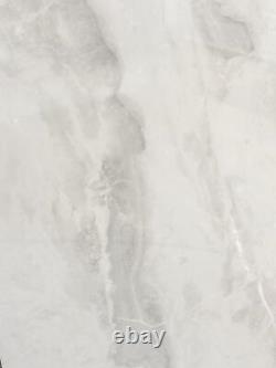 Light Grey Porcelain Tile Marble Effect Bathroom Kitchen Polished 80x80- 10m2