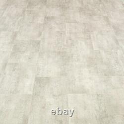 Lino Flooring Stone Effect Grey Beige Floor Tiles Cheap Foam Sheet Kitchen Vinyl