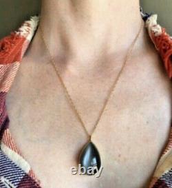 Lola Brooks Grey Moonstone Teardrop Pendant Necklace
