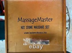 Massage Master Hot Stones Massage Kit and Heater Good Condition